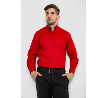 Сорочка чоловіча з принтом, колір червоний, 214R16111-1