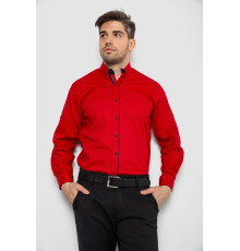 Сорочка чоловіча з принтом, колір червоний, 214R16111-1