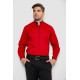 Сорочка чоловіча з принтом, колір червоний, 214R16111-1