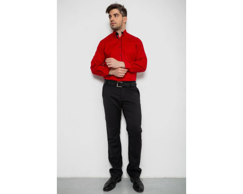 Сорочка чоловіча з принтом, колір червоний, 214R16111-1