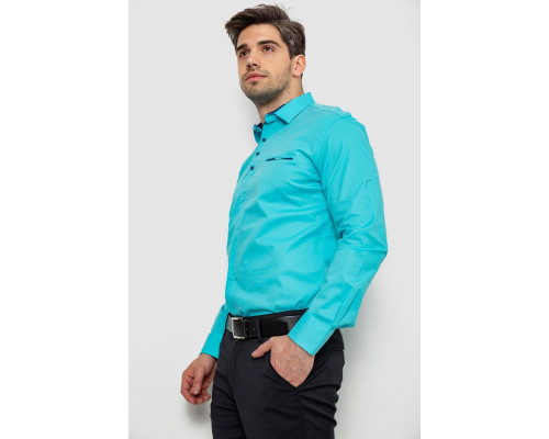 Сорочка чоловіча, колір бірюзовий, 214R7150