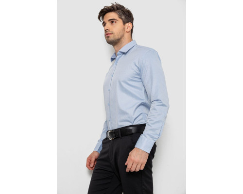 Сорочка чоловіча з довгим рукавом, колір блакитний, 214R836