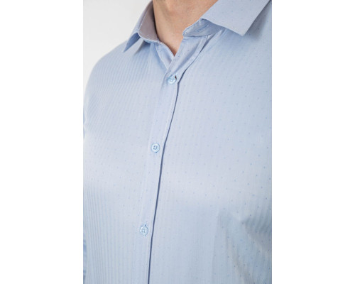 Сорочка чоловіча з довгим рукавом, колір блакитний, 214R836