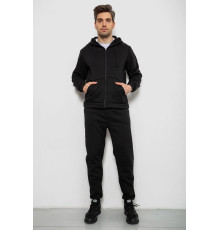 Спортивний костюм чоловічий на флісі, колір чорний, 238R58692