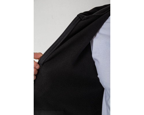 Спортивний костюм чоловічий на флісі, колір чорний, 238R58692