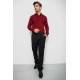 Сорочка чоловіча з принтом, колір бордовий, 214R7365