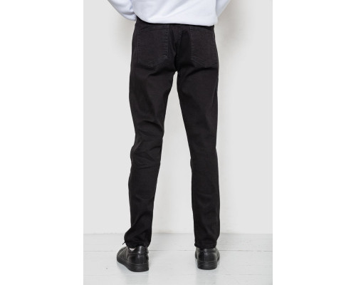 Джинси чоловічі середньої посадки, колір чорний, 244R8348
