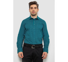 Сорочка чоловіча з принтом, колір зелений, 214R7467