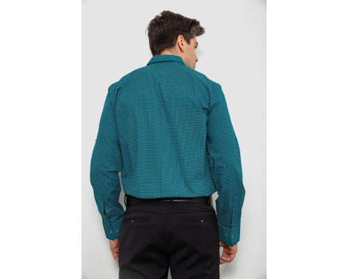 Сорочка чоловіча з принтом, колір зелений, 214R7467