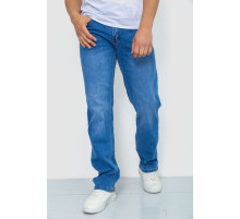 Джинси чоловічі з потертостями, колір блакитний, 244R22-784