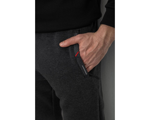 Спортивні штани чоловічі на флісі, колір сірий, 244R41558