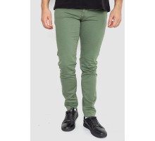 Джинси чоловічі однотонні, колір хакі, 247R6301