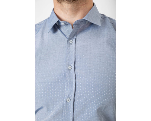 Сорочка чоловіча однотонна, колір сірий, 214R815