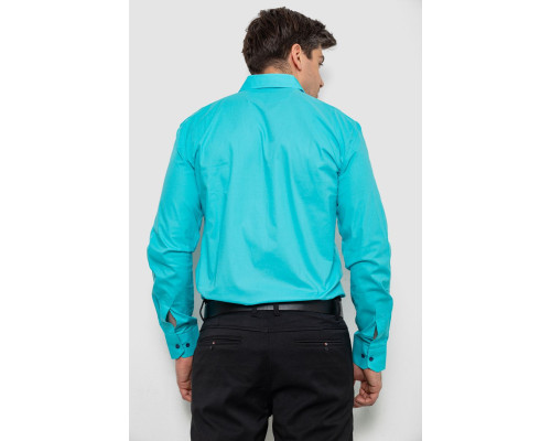 Сорочка чоловіча, колір бірюзовий, 214R7158