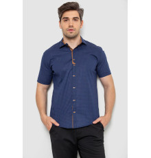 Сорочка чоловіча з принтом, колір синій, 214R7021