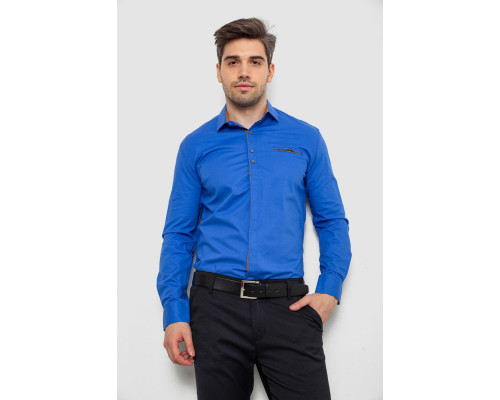 Сорочка чоловіча, колір електрик, 214R7004