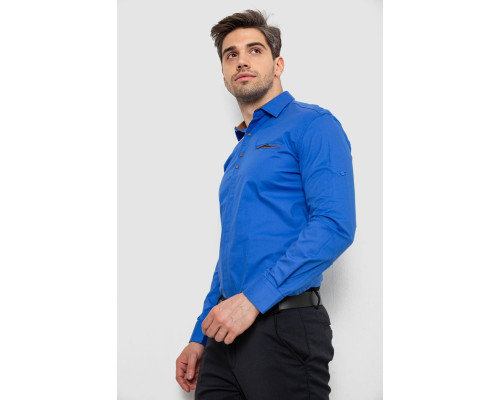 Сорочка чоловіча, колір електрик, 214R7004