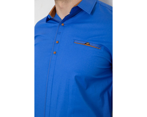 Сорочка чоловіча, колір електрик, 214R7004