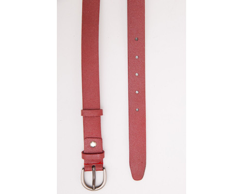 Жіночий ремінь зі шкірзаму, колір Бордовий, 196RL25S0W81