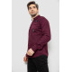 Сорочка чоловіча однотонна з принтом, колір бордовий, 186R01