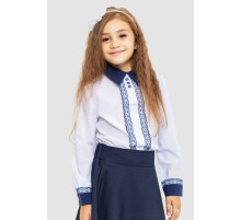 Блузка ошатна для дівчаток, колір біло-синій, 172R205-5