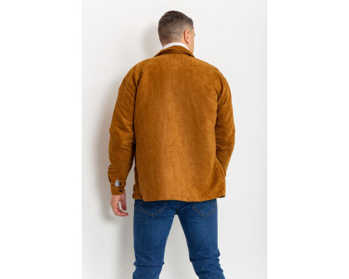 Вітровка чоловіча на кнопках, колір гірчичний, 131R3022