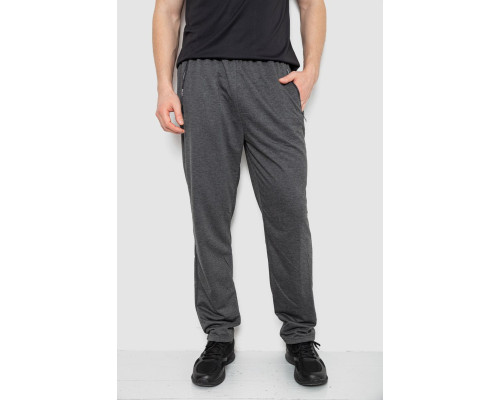 Спорт штани чоловічі, колір темно-сірий, 244R401