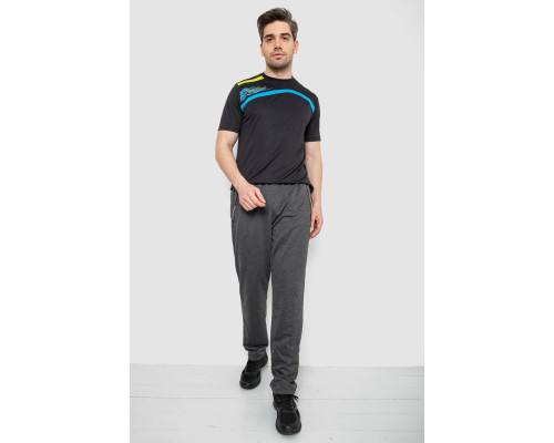 Спорт штани чоловічі, колір темно-сірий, 244R401