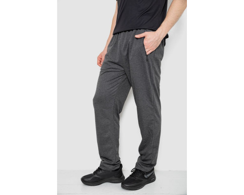 Спорт штани чоловічі, колір темно-сірий, 244R401