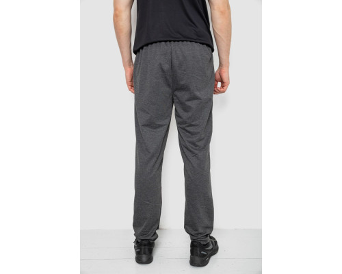 Спорт штани чоловічі, колір темно-сірий, 244R401