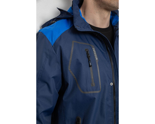 Куртка чоловіча демісезонна з капюшоном, колір синій, 244RL-2515AL