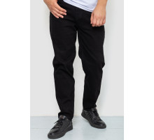 Джинси чоловічі однотонні, колір чорний, 244R8570-1