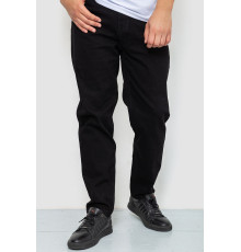 Джинси чоловічі однотонні, колір чорний, 244R8570-1