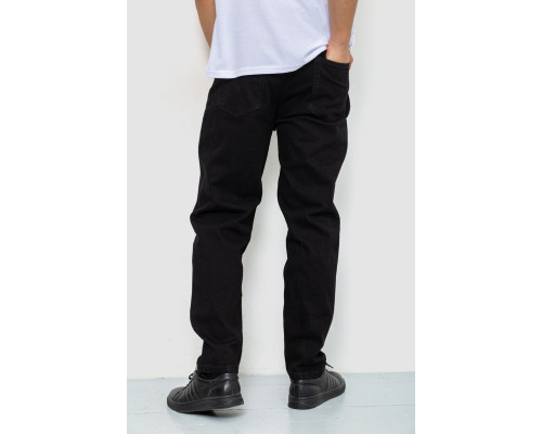 Джинси чоловічі однотонні, колір чорний, 244R8570-1