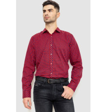 Сорочка чоловіча в клітинку байкова, колір червоно-синій, 214R16-33-164