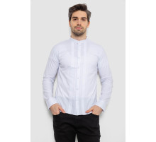 Сорочка чоловіча однотонна, колір білий, 186R2033