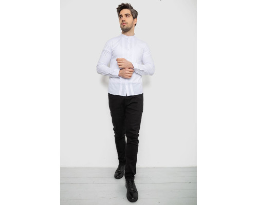 Сорочка чоловіча однотонна, колір білий, 186R2033