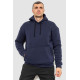 Худі чоловічий на флісі однотонний, колір темно-синій, 241R2650