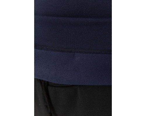 Худі чоловічий на флісі однотонний, колір темно-синій, 241R2650