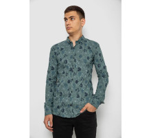 Сорочка чоловіча з принтом, колір оливковий, 214R812