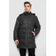 Куртка чоловіча зимова подовжена, колір чорний, 244RH76-10