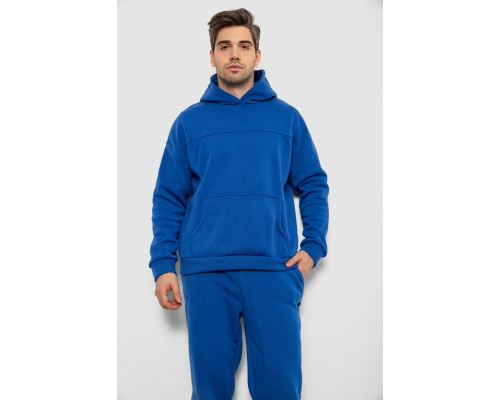 Спортивний костюм чоловічий на флісі, колір електрик, 238R029