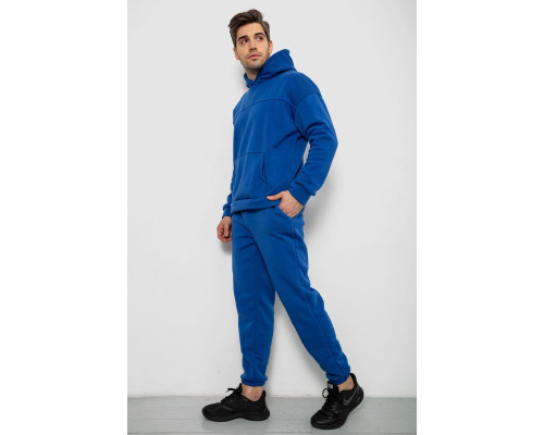 Спортивний костюм чоловічий на флісі, колір електрик, 238R029