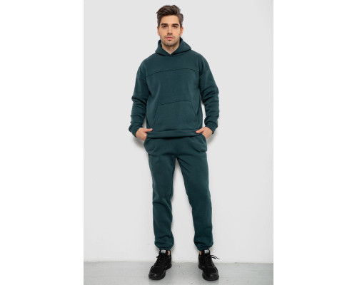 Спортивний костюм чоловічий на флісі, колір зелений, 238R029