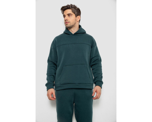 Спортивний костюм чоловічий на флісі, колір зелений, 238R029