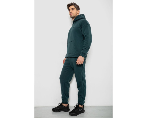 Спортивний костюм чоловічий на флісі, колір зелений, 238R029