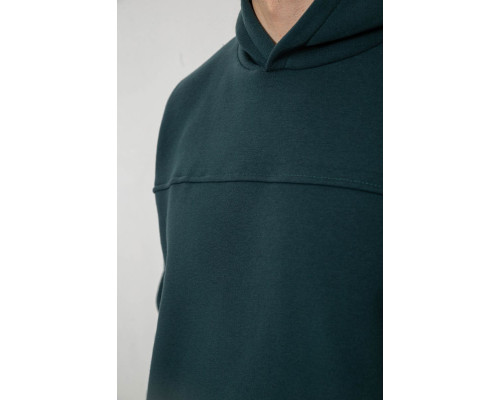 Спортивний костюм чоловічий на флісі, колір зелений, 238R029