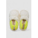 Капці дитячі домашні із задником, колір біло-салатовий, 243R2931
