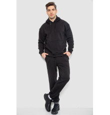 Спорт костюм чоловічий на флісі, колір чорний, 190R235