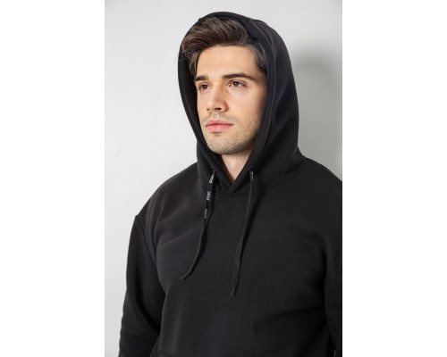 Спорт костюм чоловічий на флісі, колір чорний, 190R235